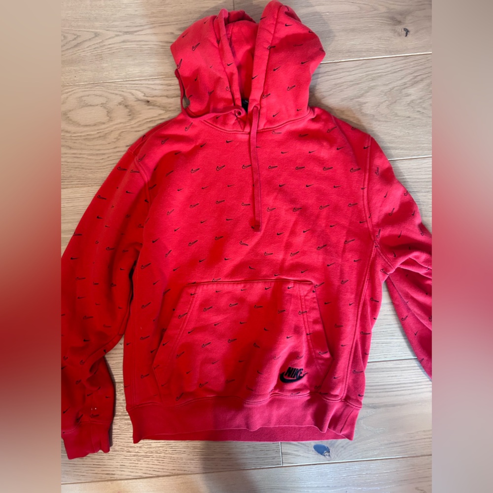 Nike Red Sweatshirt with Black Accents
